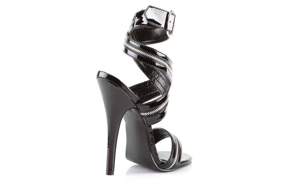 Pleaser Domina-119 High Heels In Übergrößen Schwarz DOM119/B Große Damenschuhe