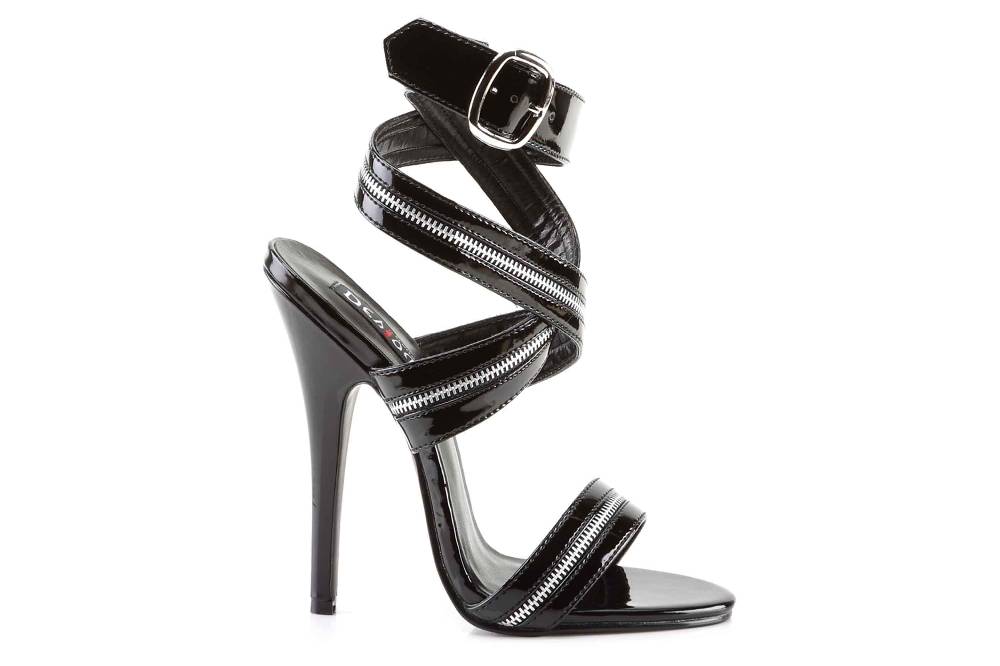 Pleaser Domina-119 High Heels In Übergrößen Schwarz DOM119/B Große Damenschuhe