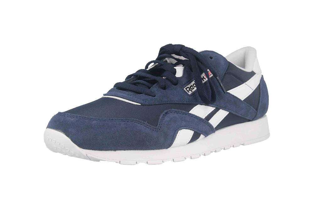 Reebok CLASSIC NYLON Sportschuhe In Übergrößen Blau 100009276 Große Herrenschuhe