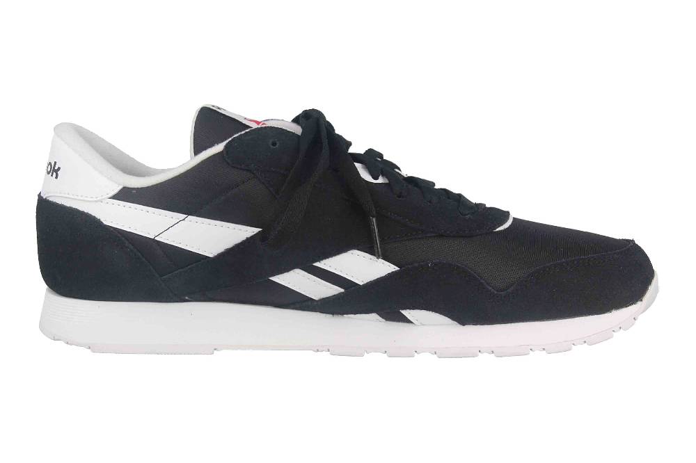 Reebok CLASSIC NYLON Sportschuhe / Laufschuhe In Übergrößen Schwarz 100009273 Große Herrenschuhe