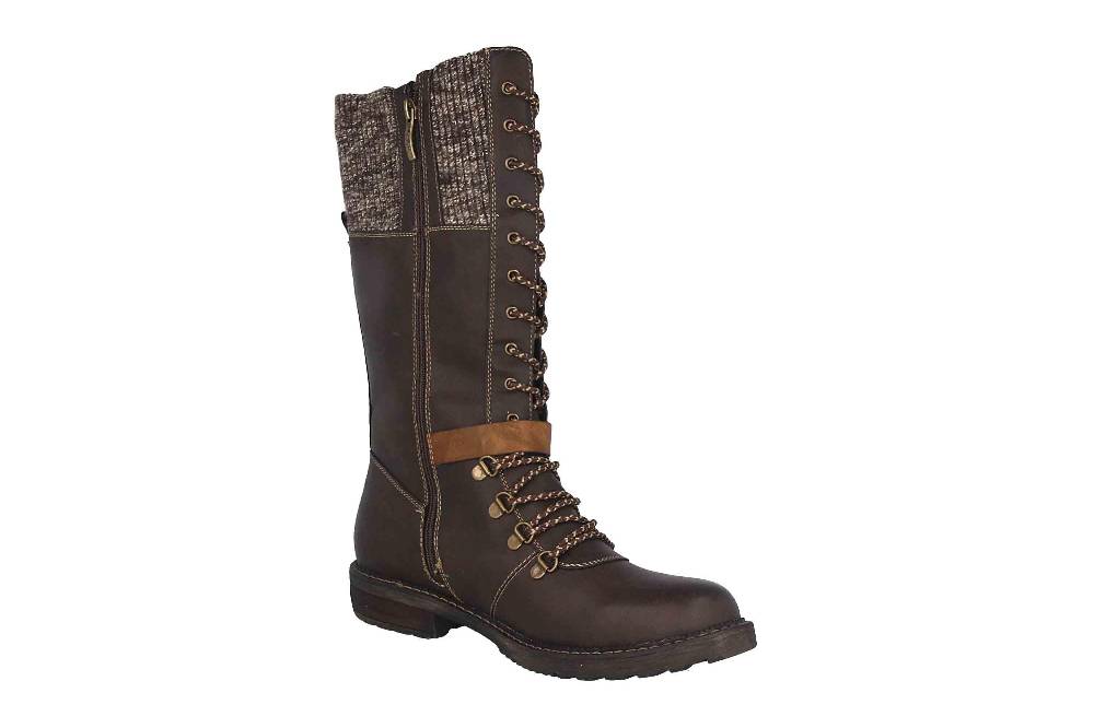 Relife Stiefel In Übergrößen Braun R3002 8032 Große Damenschuhe