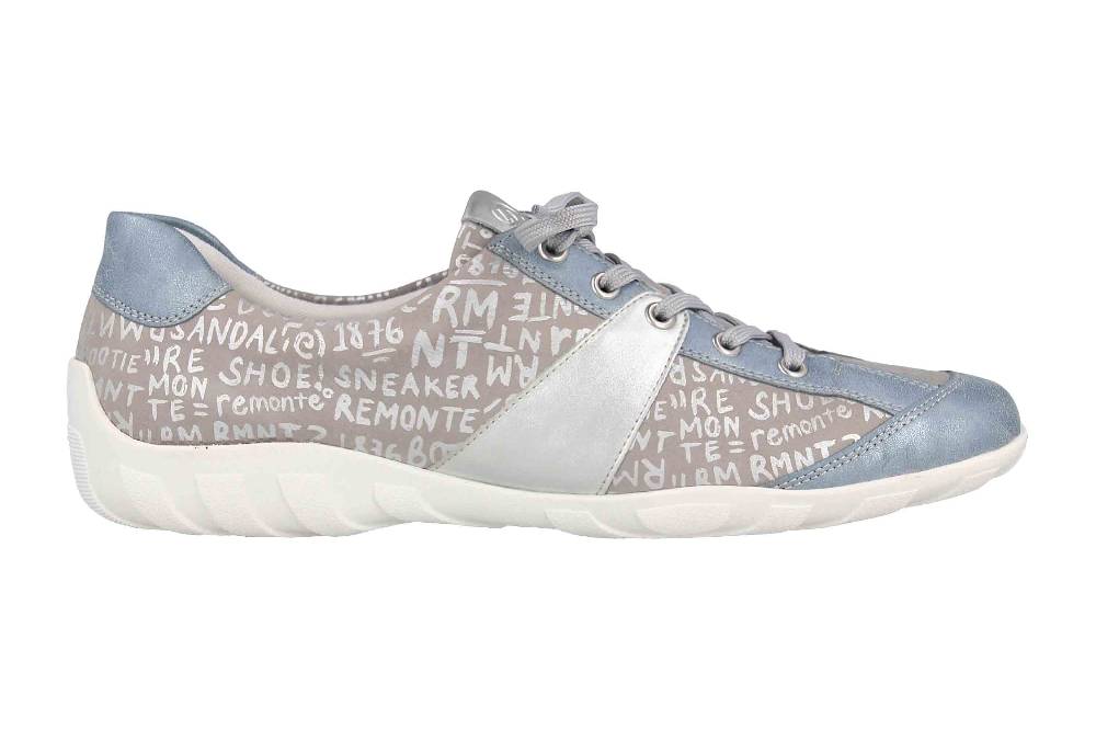 Remonte Halbschuhe In Übergrößen Blau R3403-14 Große Damenschuhe