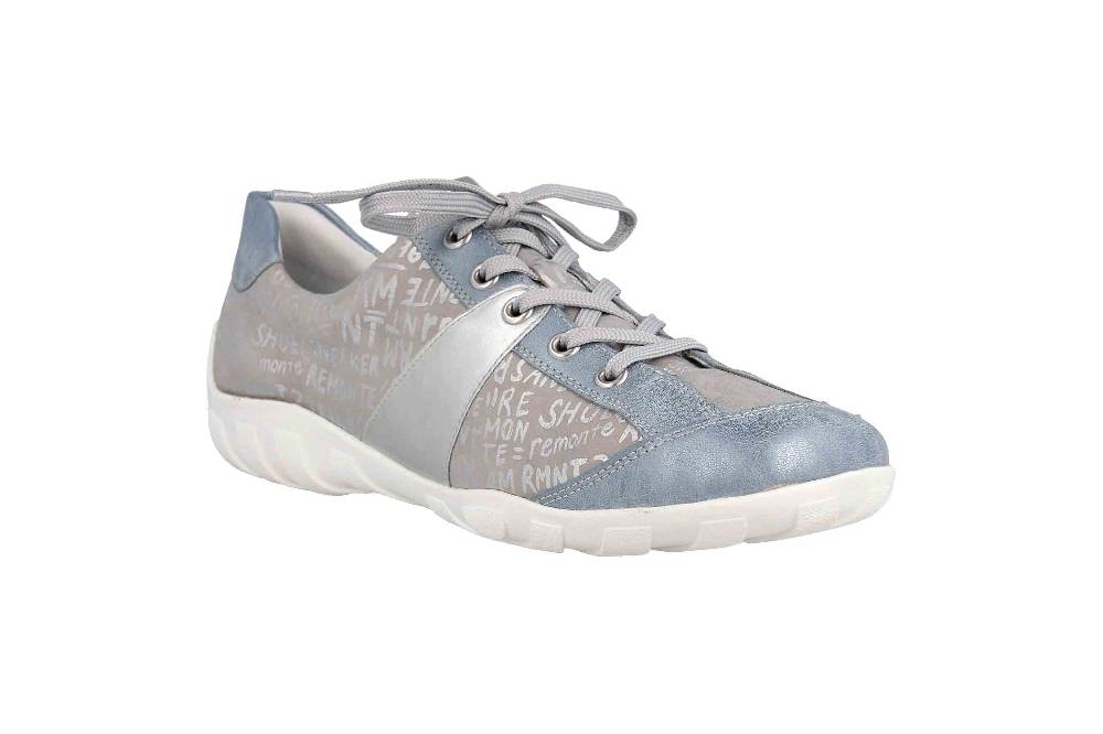 Remonte Halbschuhe In Übergrößen Blau R3403-14 Große Damenschuhe
