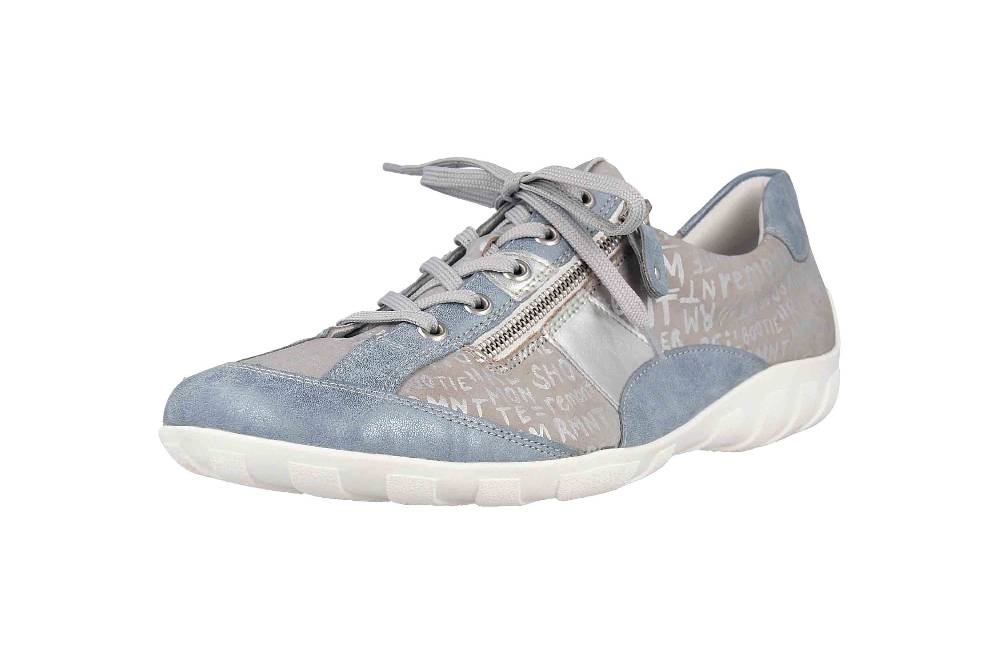 Remonte Halbschuhe In Übergrößen Blau R3403-14 Große Damenschuhe