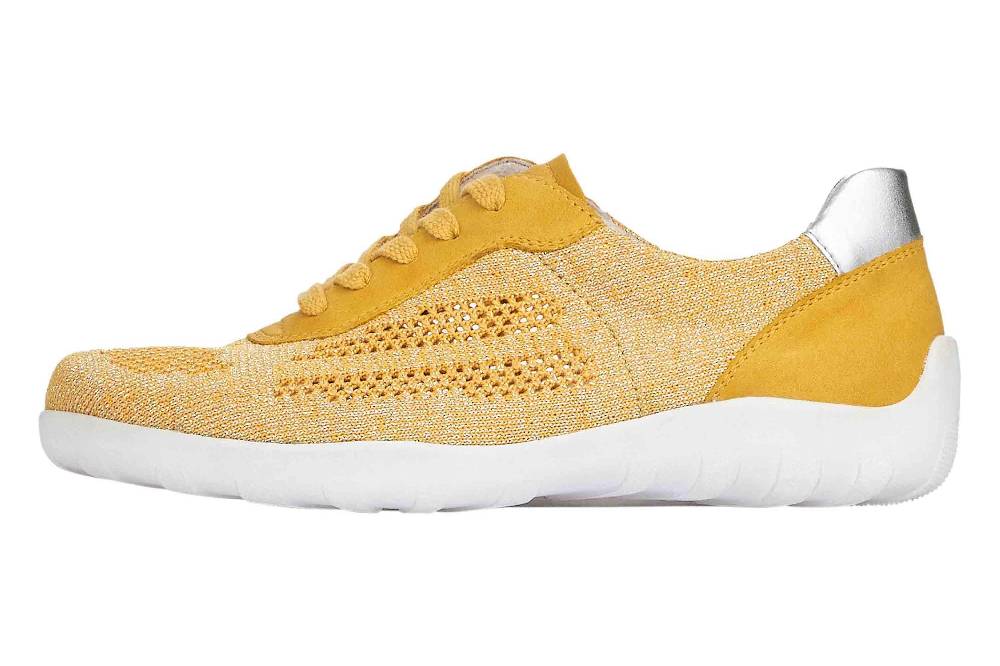 Remonte Halbschuhe in Übergrößen Gelb R3503-68 große Damenschuhe