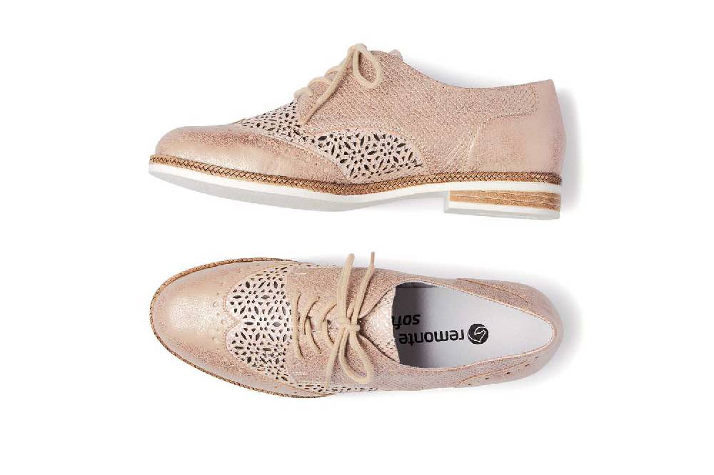 Remonte Halbschuhe In Übergrößen Rosa D2601-31 Große Damenschuhe