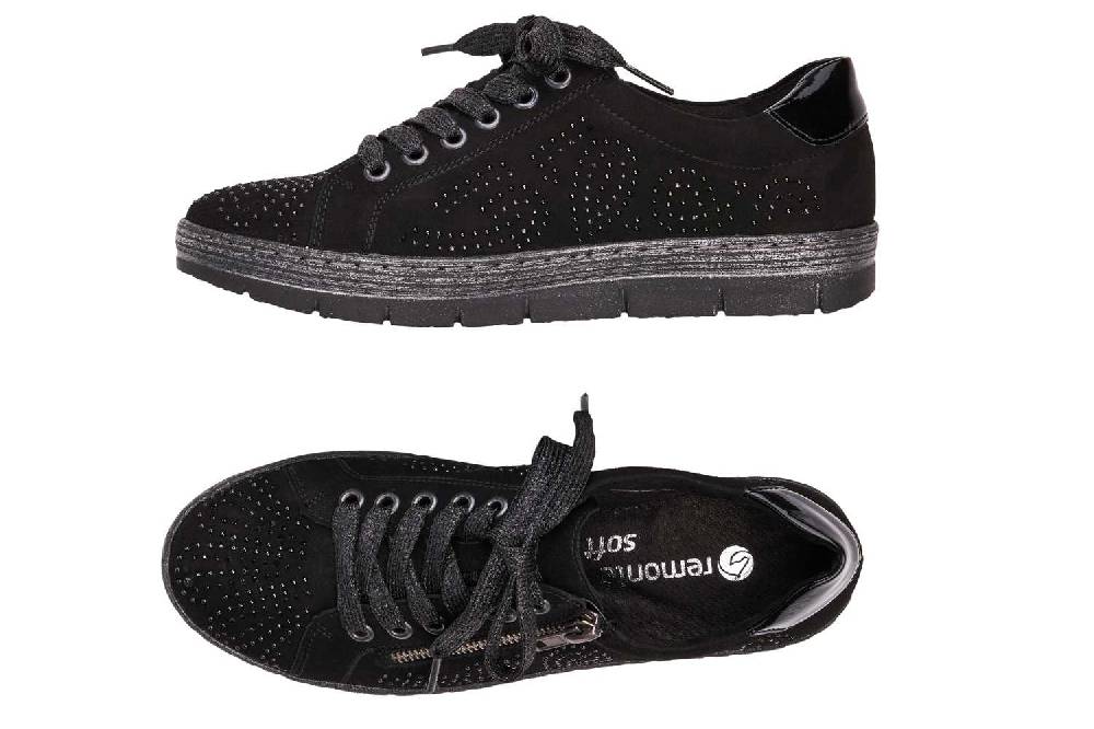 Remonte Halbschuhe In Übergrößen Schwarz D5811-02 Große Damenschuhe