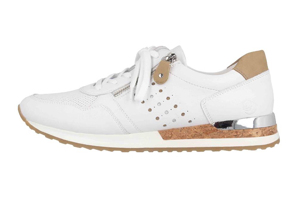 Remonte Halbschuhe in Übergrößen Weiß R2536-80 große Damenschuhe