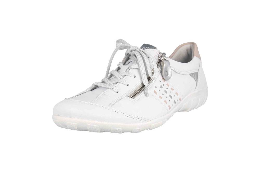 Remonte Halbschuhe In Übergrößen Weiß R3404-80 Große Damenschuhe