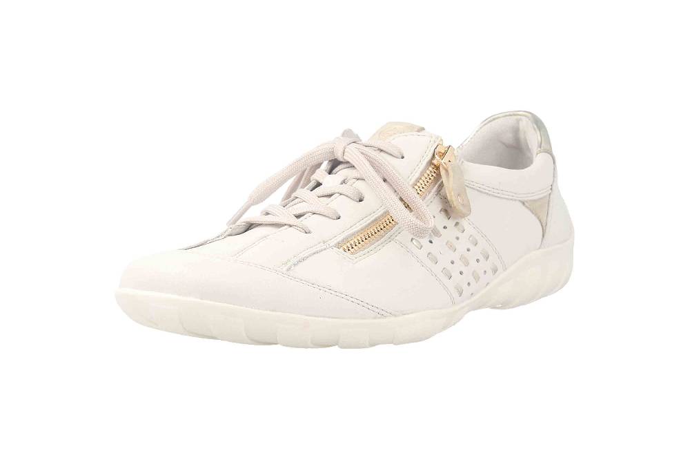 Remonte Halbschuhe In Übergrößen Weiß R3404-81 Große Damenschuhe