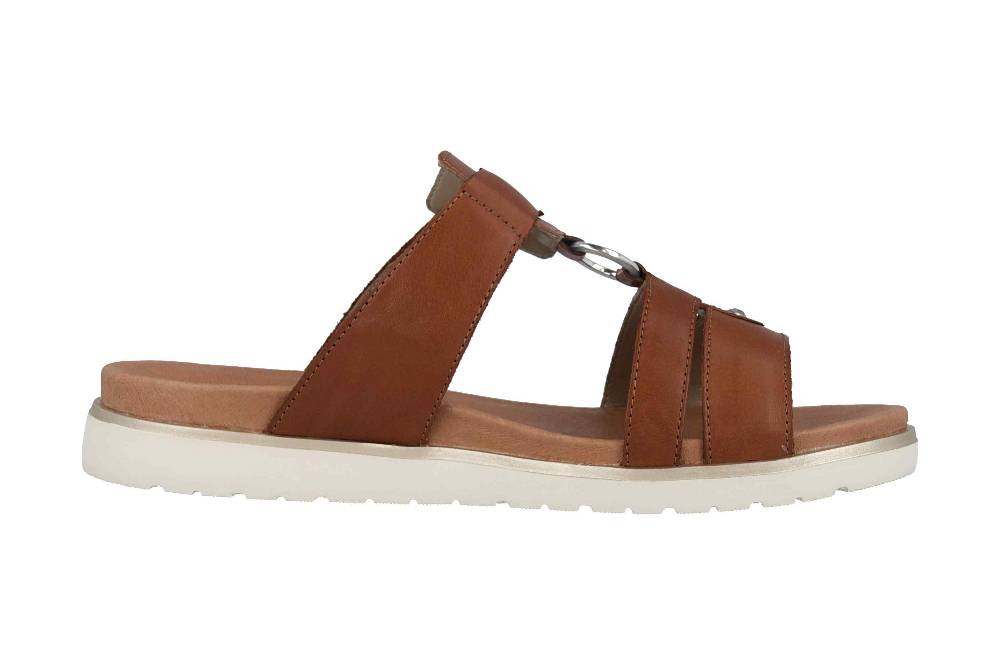 Remonte Pantoletten In Übergrößen Braun D4058-22 Große Damenschuhe