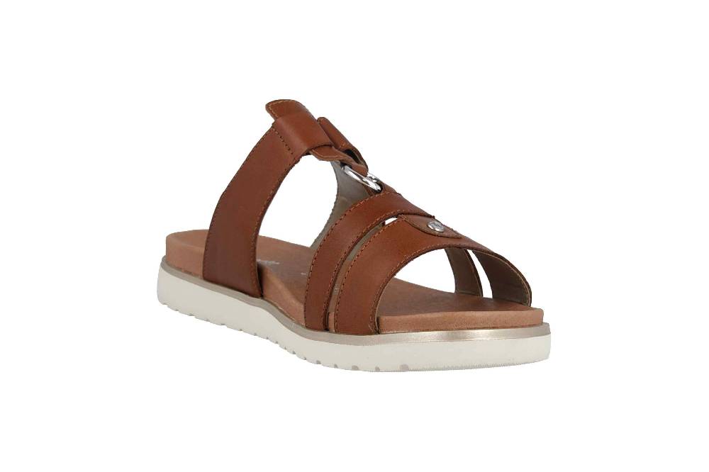 Remonte Pantoletten In Übergrößen Braun D4058-22 Große Damenschuhe