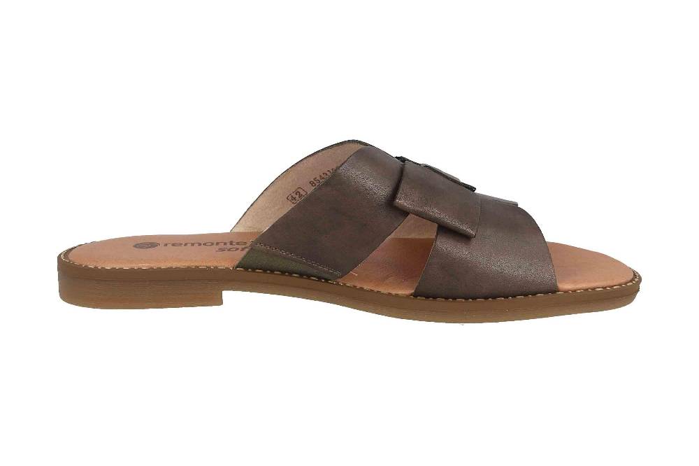 Remonte Pantoletten In Übergrößen Grün D3653-54 Große Damenschuhe