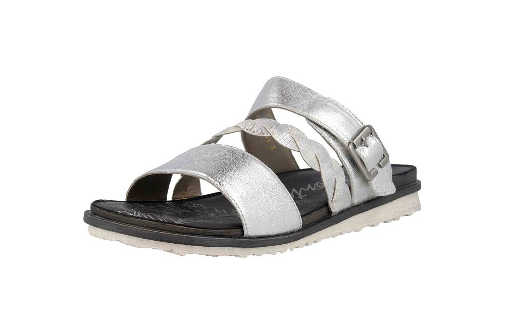 Remonte Pantoletten In Übergrößen Silber R2757-90 Große Damenschuhe