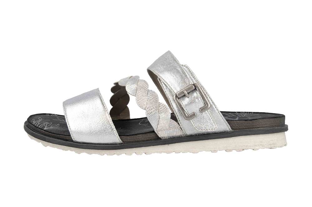 Remonte Pantoletten in Übergrößen Silber R2757-90 große Damenschuhe