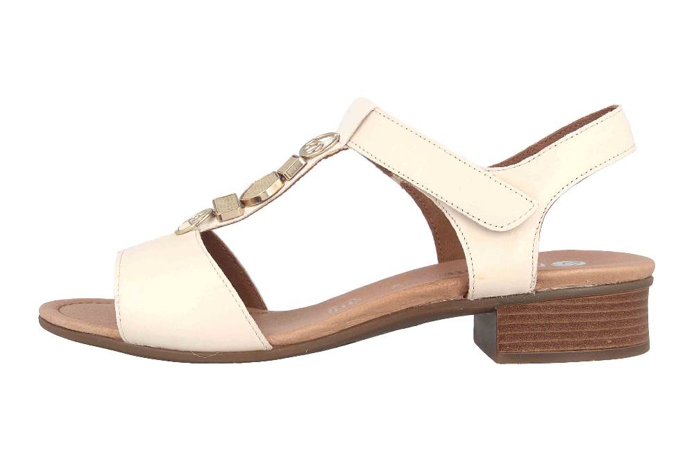 Remonte Sandalen in Übergrößen Beige D0P52-80 große Damenschuhe
