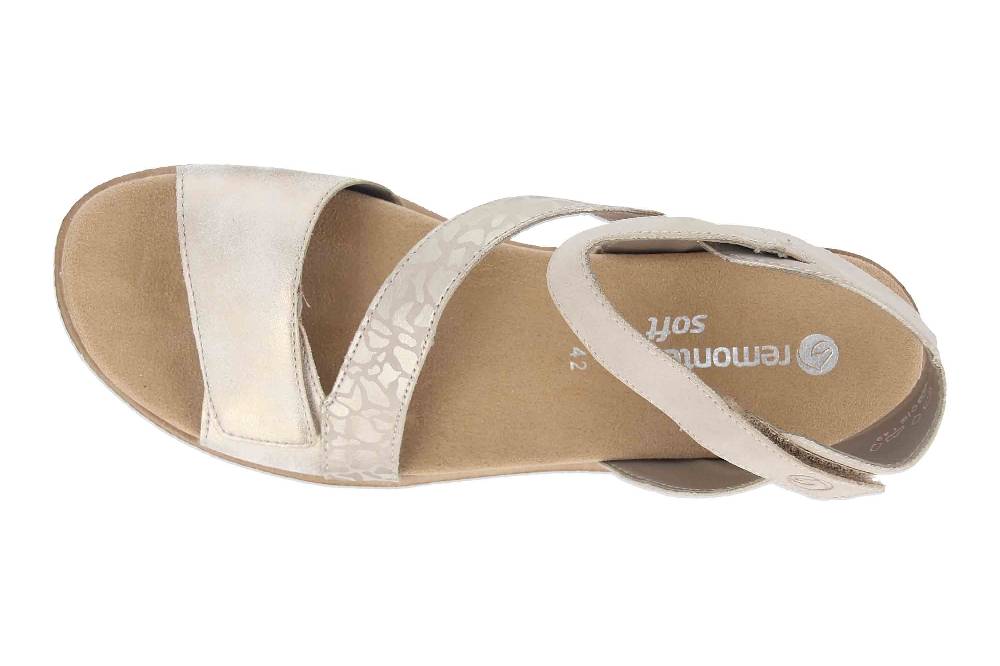 Remonte Sandalen In Übergrößen Beige D0Q53-62 Große Damenschuhe