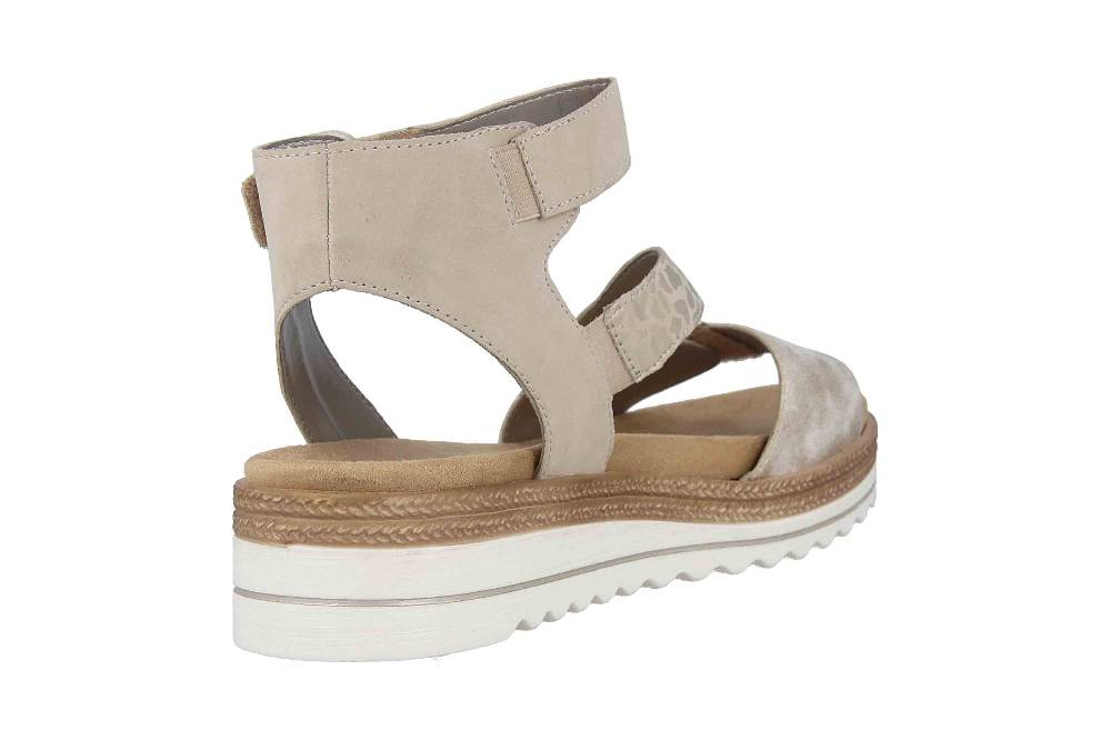 Remonte Sandalen in Übergrößen Beige D0Q53-62 große Damenschuhe