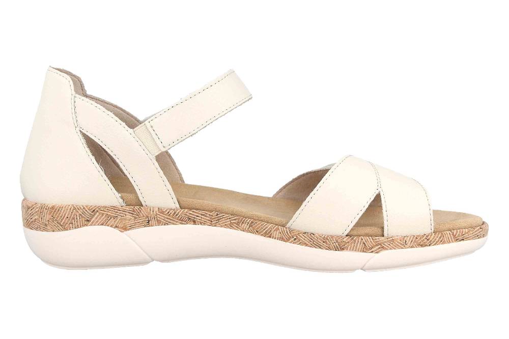 Remonte Sandalen In Übergrößen Beige R6859-60 Große Damenschuhe