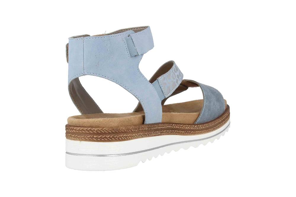 Remonte Sandalen In Übergrößen Blau D0Q53-10 Große Damenschuhe