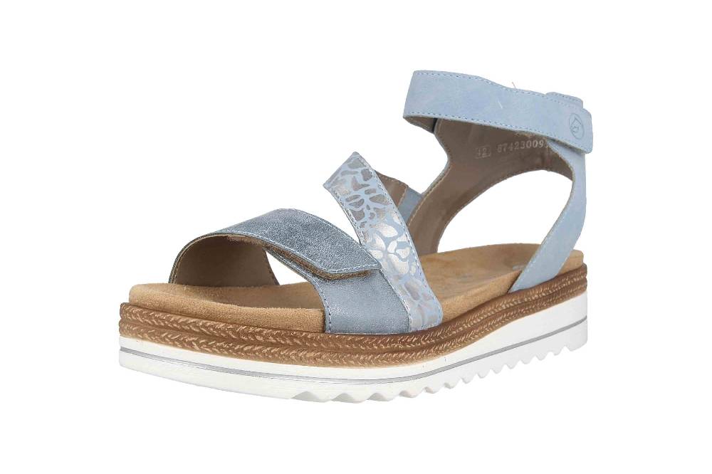 Remonte Sandalen In Übergrößen Blau D0Q53-10 Große Damenschuhe