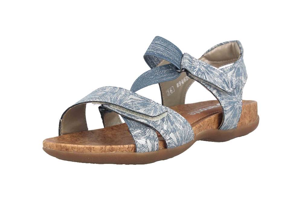 Remonte Sandalen In Übergrößen Blau R3257-12 Große Damenschuhe