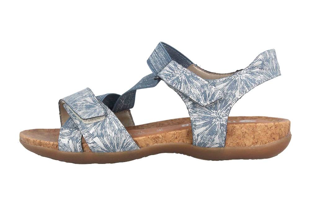 Remonte Sandalen in Übergrößen Blau R3257-12 große Damenschuhe