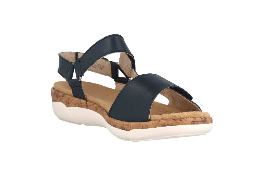 Remonte Sandalen In Übergrößen Blau R6855-14 Große Damenschuhe