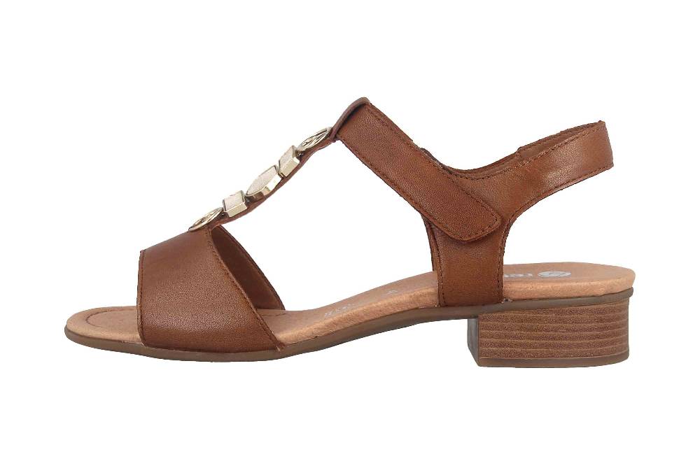 Remonte Sandalen in Übergrößen Braun D0P52-24 große Damenschuhe