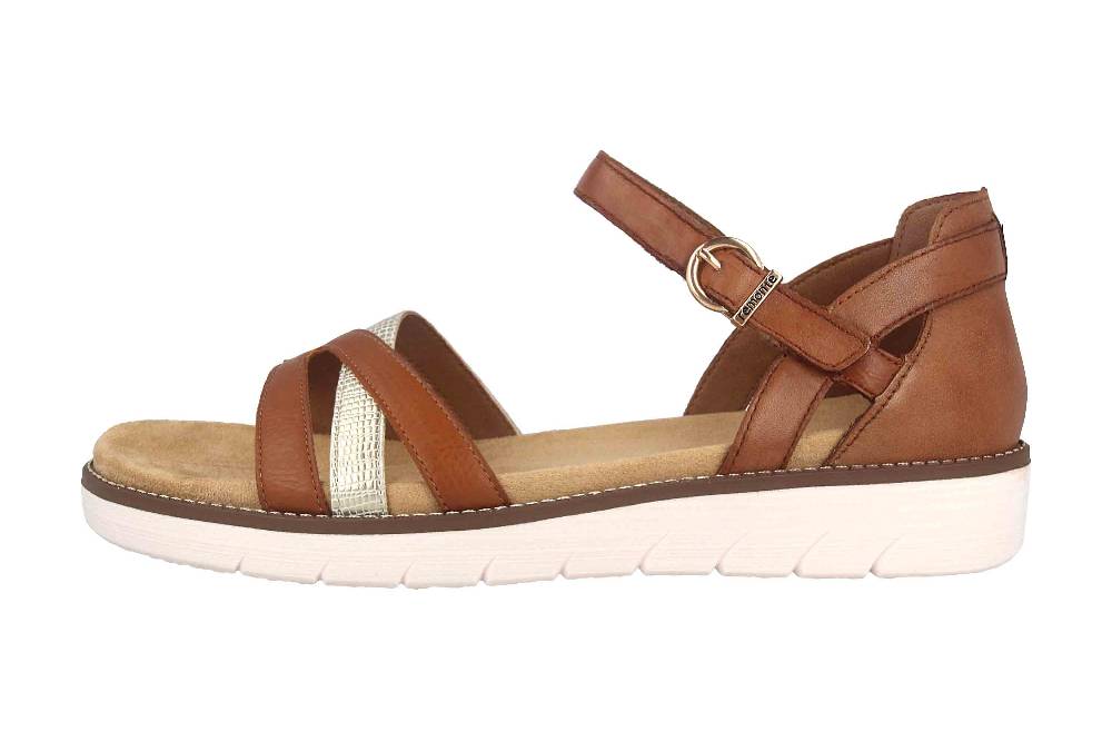 Remonte Sandalen in Übergrößen Braun D2046-24 große Damenschuhe