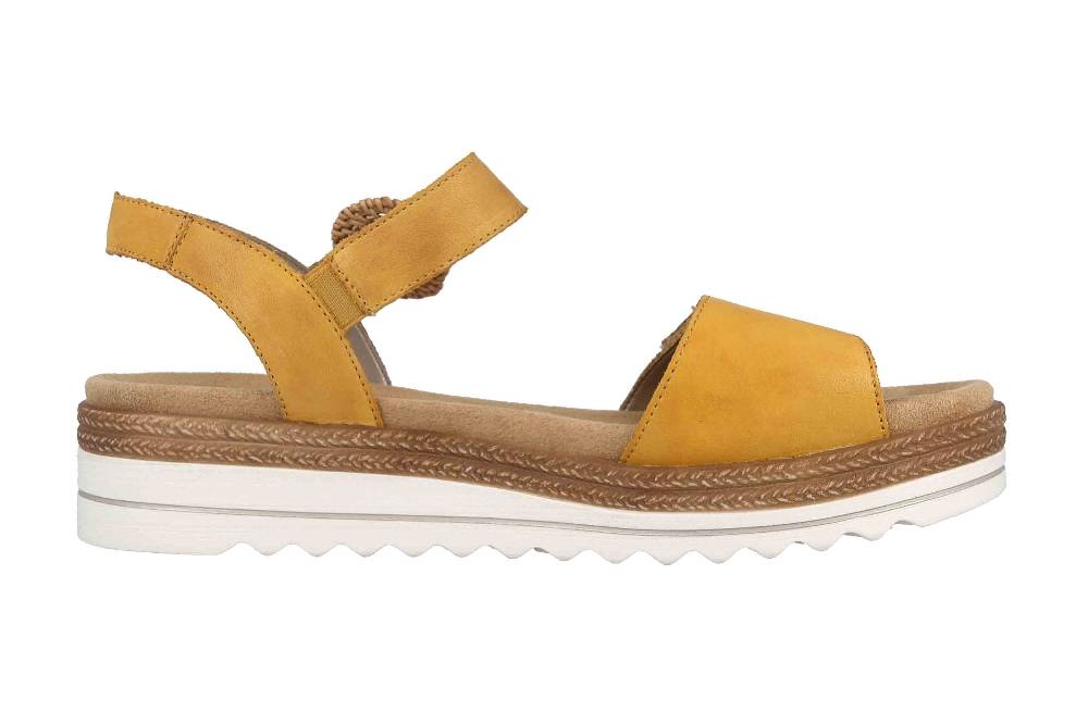 Remonte Sandalen In Übergrößen Gelb D0Q52-68 Große Damenschuhe
