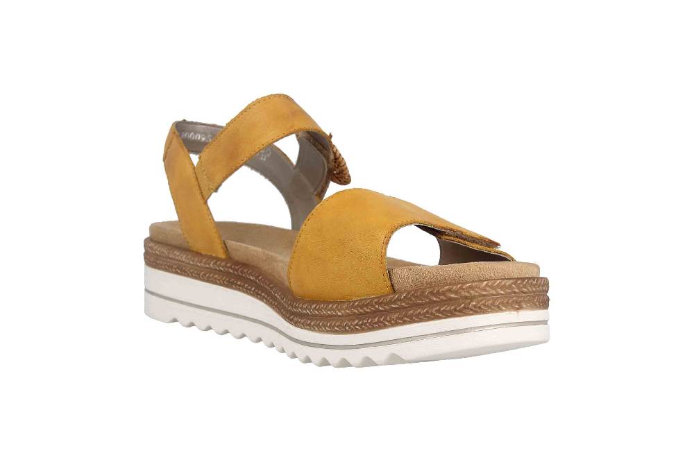 Remonte Sandalen In Übergrößen Gelb D0Q52-68 Große Damenschuhe