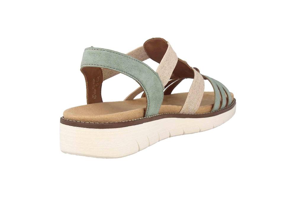 Remonte Sandalen In Übergrößen Grün D2065-52 Große Damenschuhe