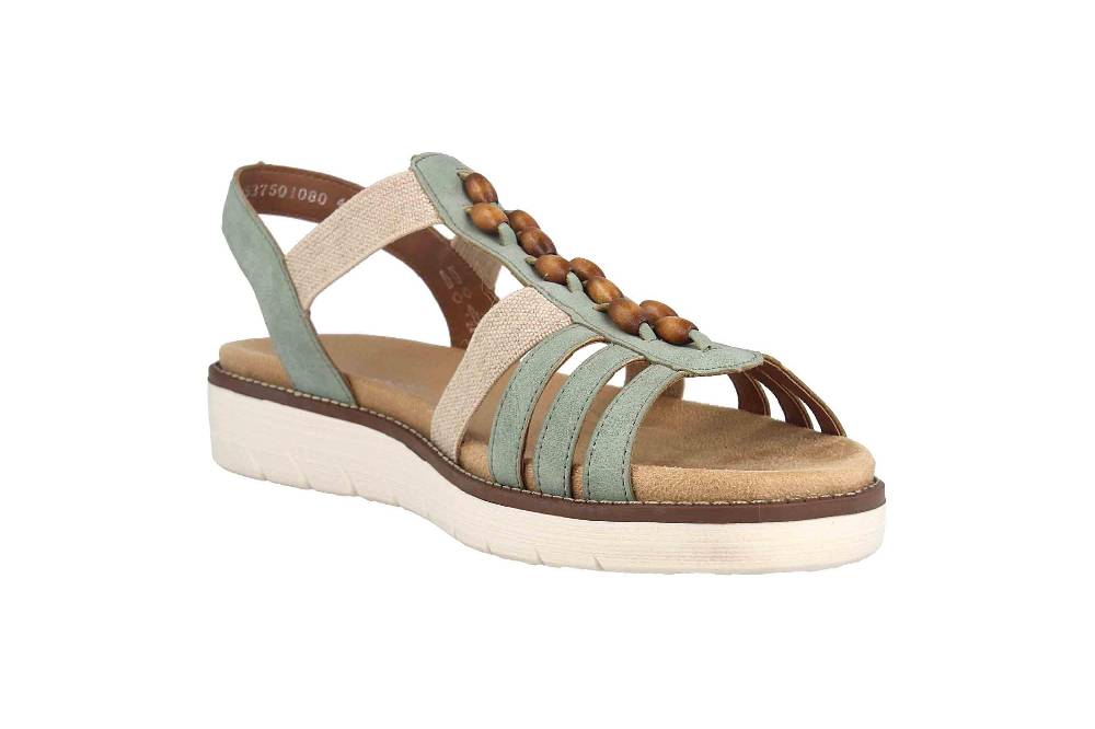 Remonte Sandalen In Übergrößen Grün D2065-52 Große Damenschuhe