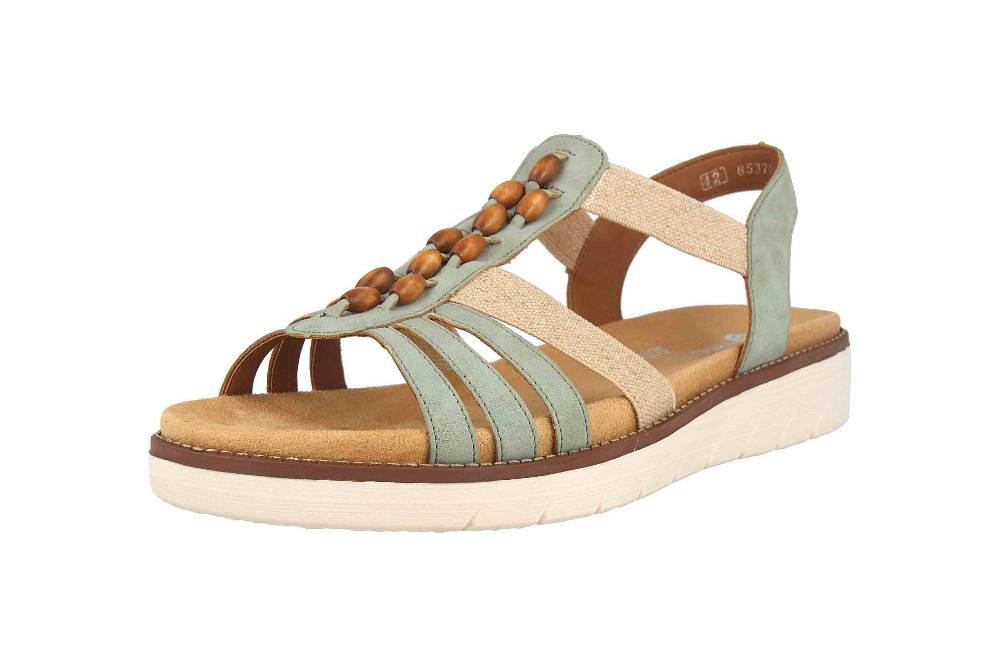 Remonte Sandalen In Übergrößen Grün D2065-52 Große Damenschuhe