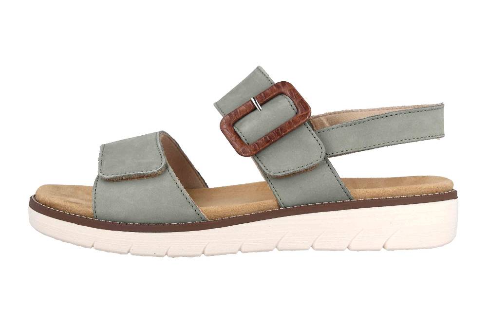Remonte Sandalen in Übergrößen Grün D2067-52 große Damenschuhe