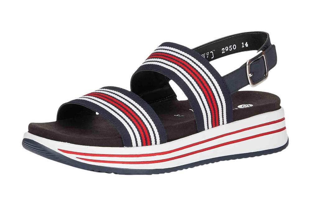 Remonte Sandalen In Übergrößen Mehrfarbig R2950-14 Große Damenschuhe