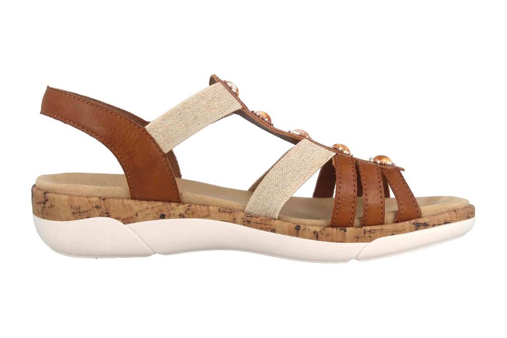 Remonte Sandalen In Übergrößen Mehrfarbig R6857-24 Große Damenschuhe