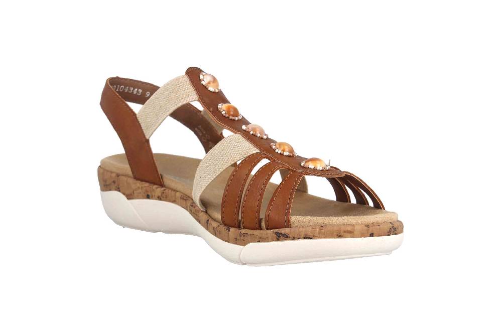 Remonte Sandalen In Übergrößen Mehrfarbig R6857-24 Große Damenschuhe