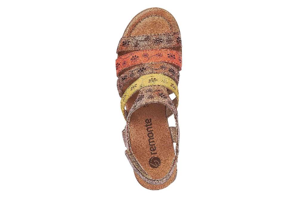 Remonte Sandalen In Übergrößen Mehrfarbig R8764-24 Große Damenschuhe
