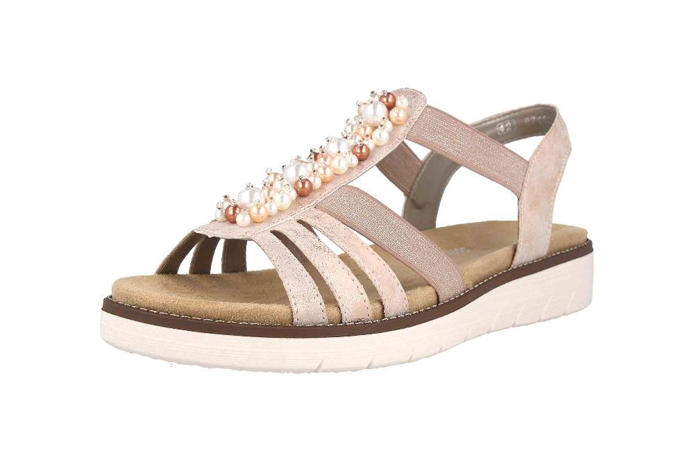 Remonte Sandalen In Übergrößen Rosa D2047-31 Große Damenschuhe