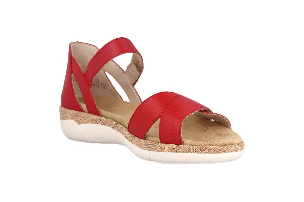 Remonte Sandalen In Übergrößen Rot R6859-33 Große Damenschuhe
