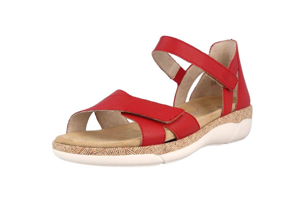 Remonte Sandalen In Übergrößen Rot R6859-33 Große Damenschuhe
