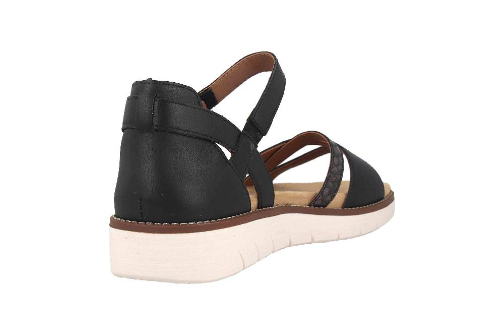 Remonte Sandalen In Übergrößen Schwarz D2046-01 Große Damenschuhe