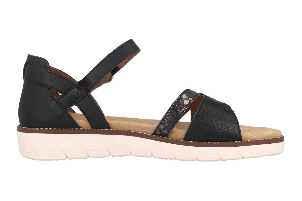 Remonte Sandalen In Übergrößen Schwarz D2046-01 Große Damenschuhe
