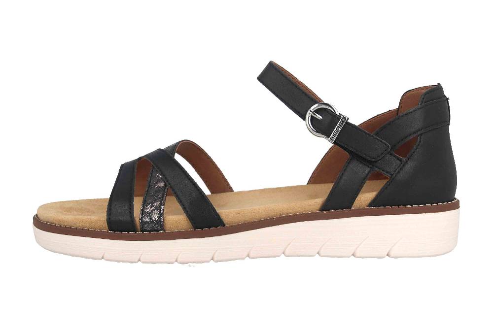 Remonte Sandalen in Übergrößen Schwarz D2046-01 große Damenschuhe