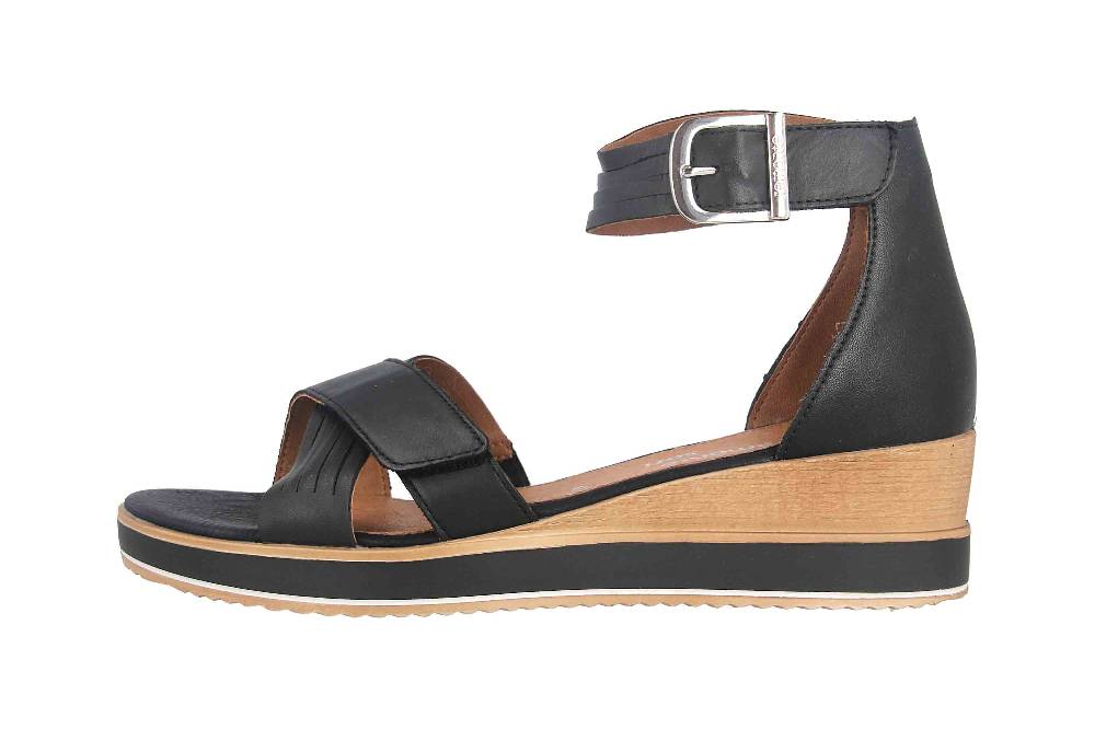 Remonte Sandalen in Übergrößen Schwarz D6458-00 große Damenschuhe