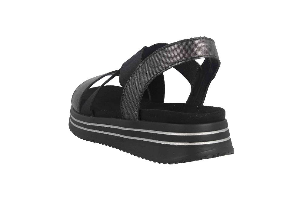 Remonte Sandalen In Übergrößen Schwarz R2954-01 Große Damenschuhe