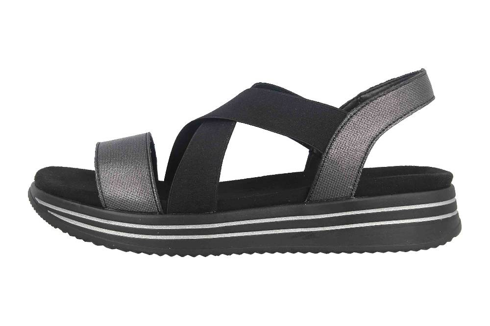 Remonte Sandalen in Übergrößen Schwarz R2954-01 große Damenschuhe