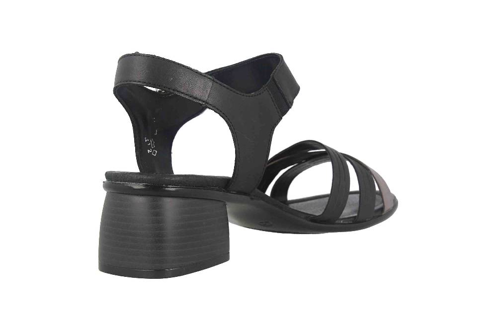 Remonte Sandalen In Übergrößen Schwarz R8766-00 Große Damenschuhe